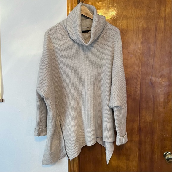Allsaints asymmetrical zipper wool sweater - Picture 5 of 7